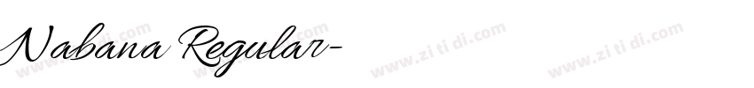 Nabana Regular字体转换 Nabana Regular字体转换